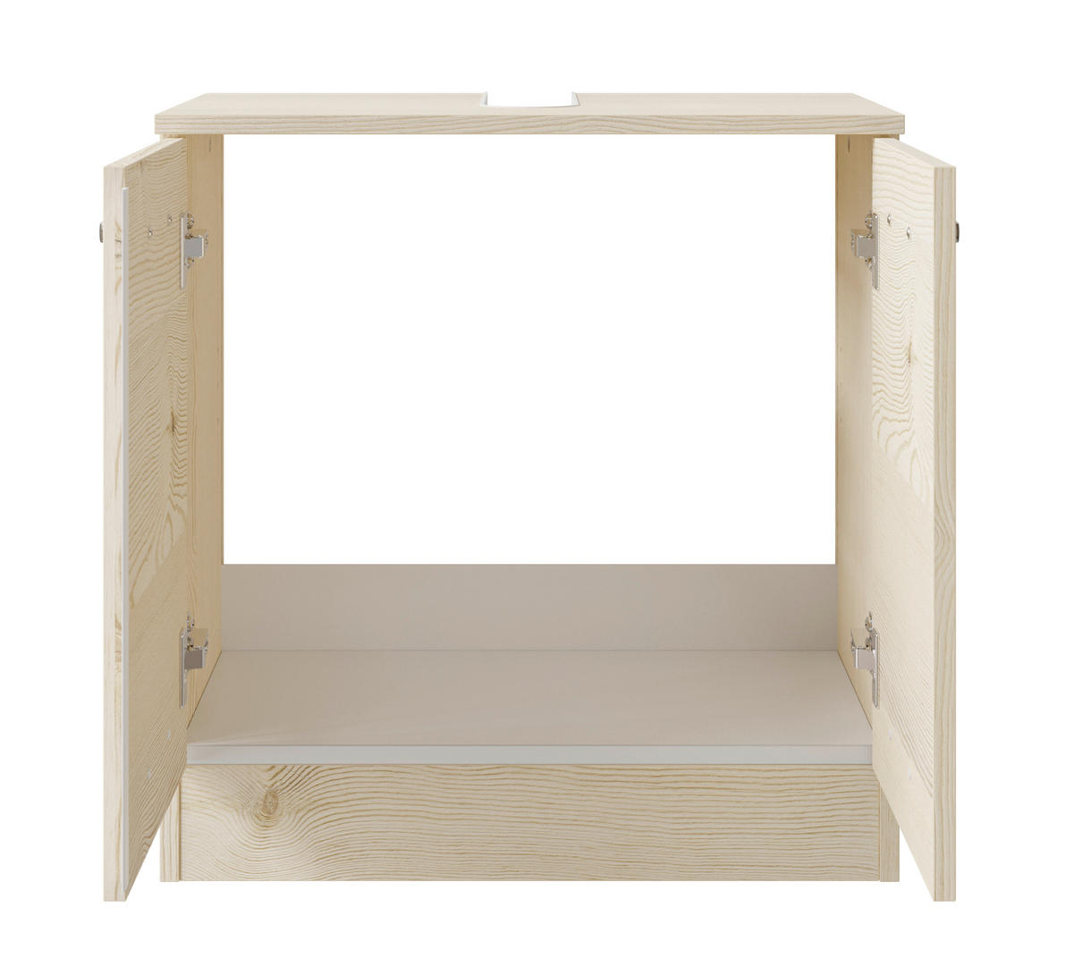 WASCHBECKENUNTERSCHRANK 60,2/62,4/33 cm  - Chromfarben/Pinienfarben, Basics, Holzwerkstoff/Metall (60,2/62,4/33cm) - Pelipal