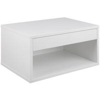 NOČNA OMARICA, bela  - bela, Moderno, leseni material (50/24,3/35cm) - MID.YOU