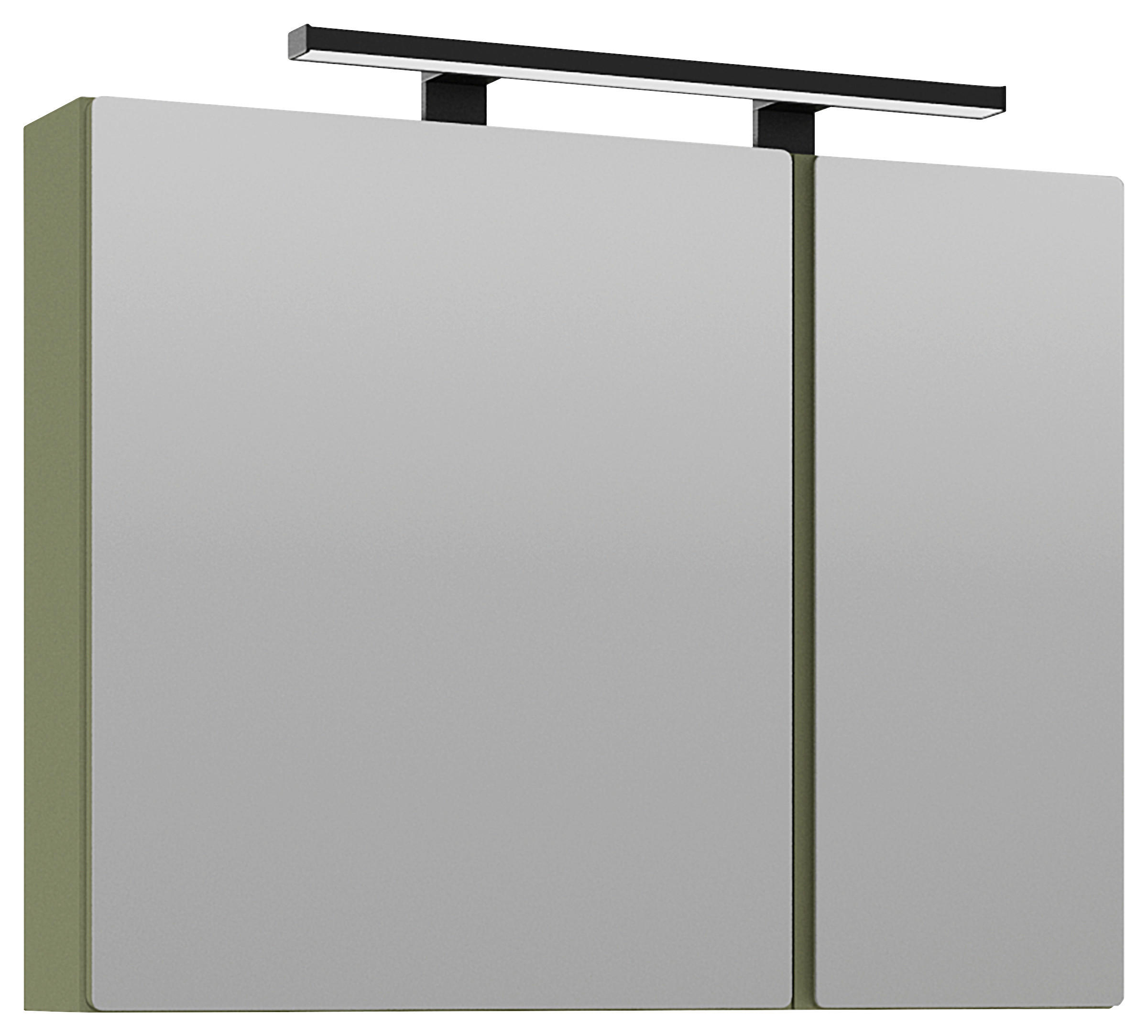 SPIEGELSCHRANK 90/75/18 cm  - Grün, Modern, Glas/Holzwerkstoff (90/75/18cm) - Welnova