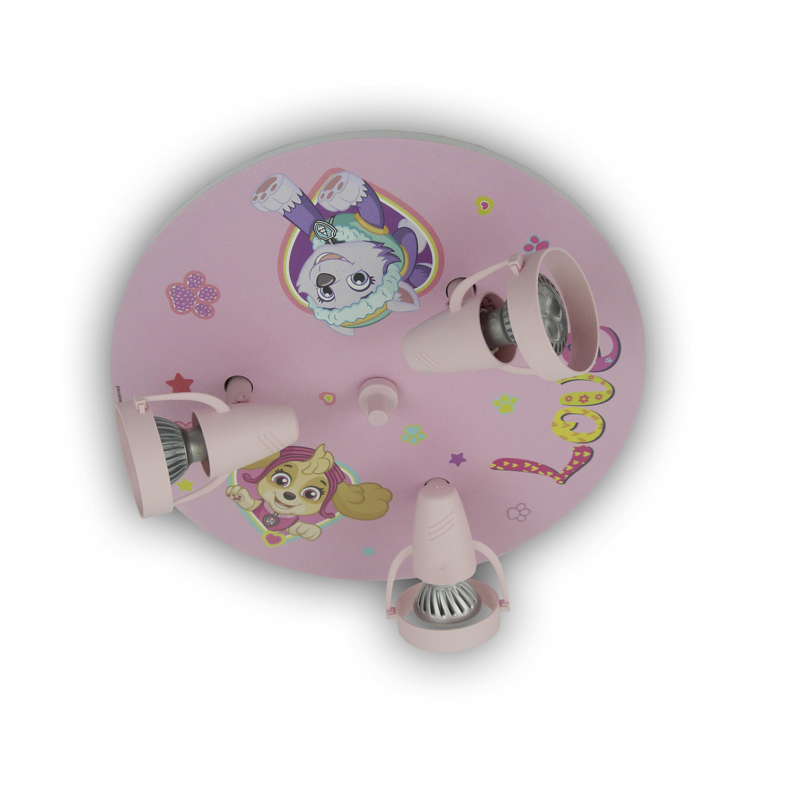 KINDERDECKENLEUCHTE 35/15 cm   - Multicolor/Rosa, Basics, Holzwerkstoff/Kunststoff (35/15cm)
