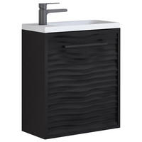 ELEMENT ISPOD UMIVAONIKA  crna   - bijela/srebrne boje, Basics, drvni materijal/metal (40/50/22cm) - P & B