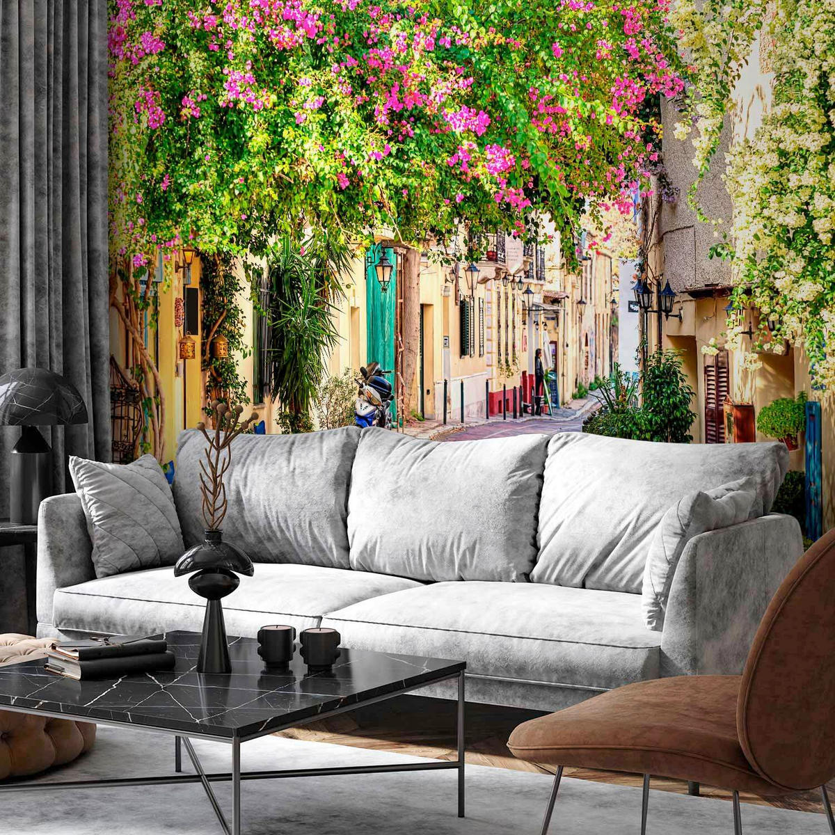 FOTOTAPET 300/210 cm  - vit/multicolor, Lifestyle, textil (300/210cm) - artgeist