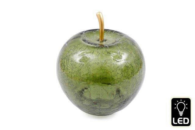 DEKOR ALMA - smaragdzöld, Basics, üveg (15/18/15cm)