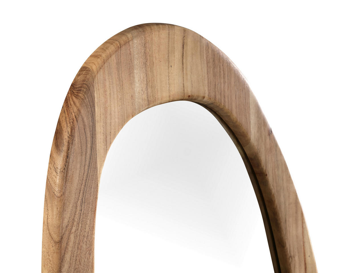 STENSKO OGLEDALO, 60/165/2,5 cm les, steklo  - barve akacije, Design, steklo/les (60/165/2,5cm) - Landscape