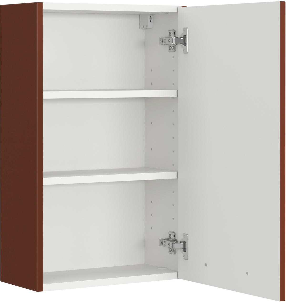 HÄNGESCHRANK 40/64/20 cm  - Rot/Schwarz, KONVENTIONELL, Holzwerkstoff/Metall (40/64/20cm) - Xora