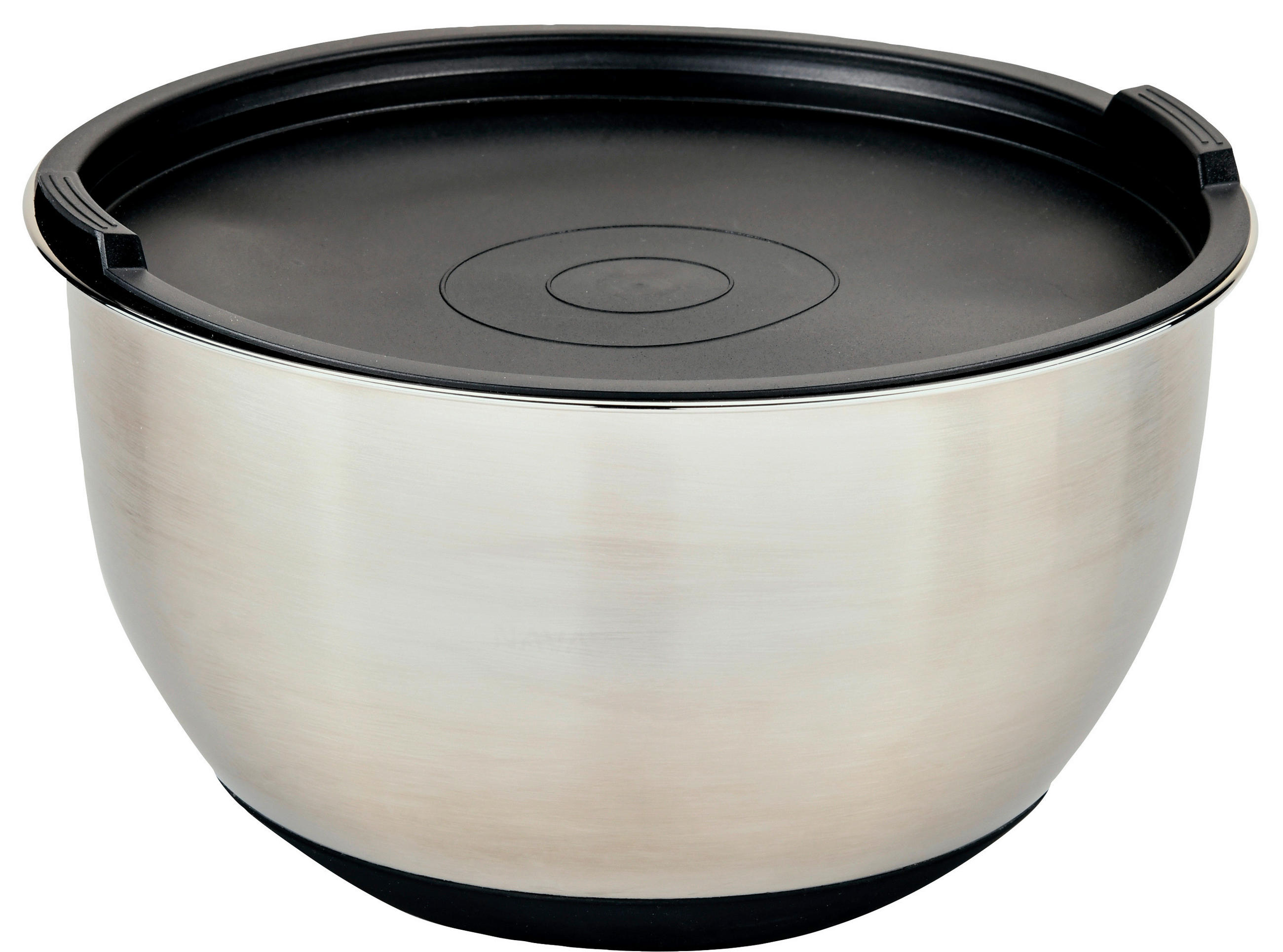 RÜHRSCHÜSSEL - Edelstahlfarben/Schwarz, Basics, Kunststoff/Metall (18/9,8cm)