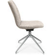 STUHL  in Aluminium Bouclé Metall, Textil  - Greige/Alufarben, Design, Textil/Metall (46/81,5-84,5/55cm) - Johann Jakob