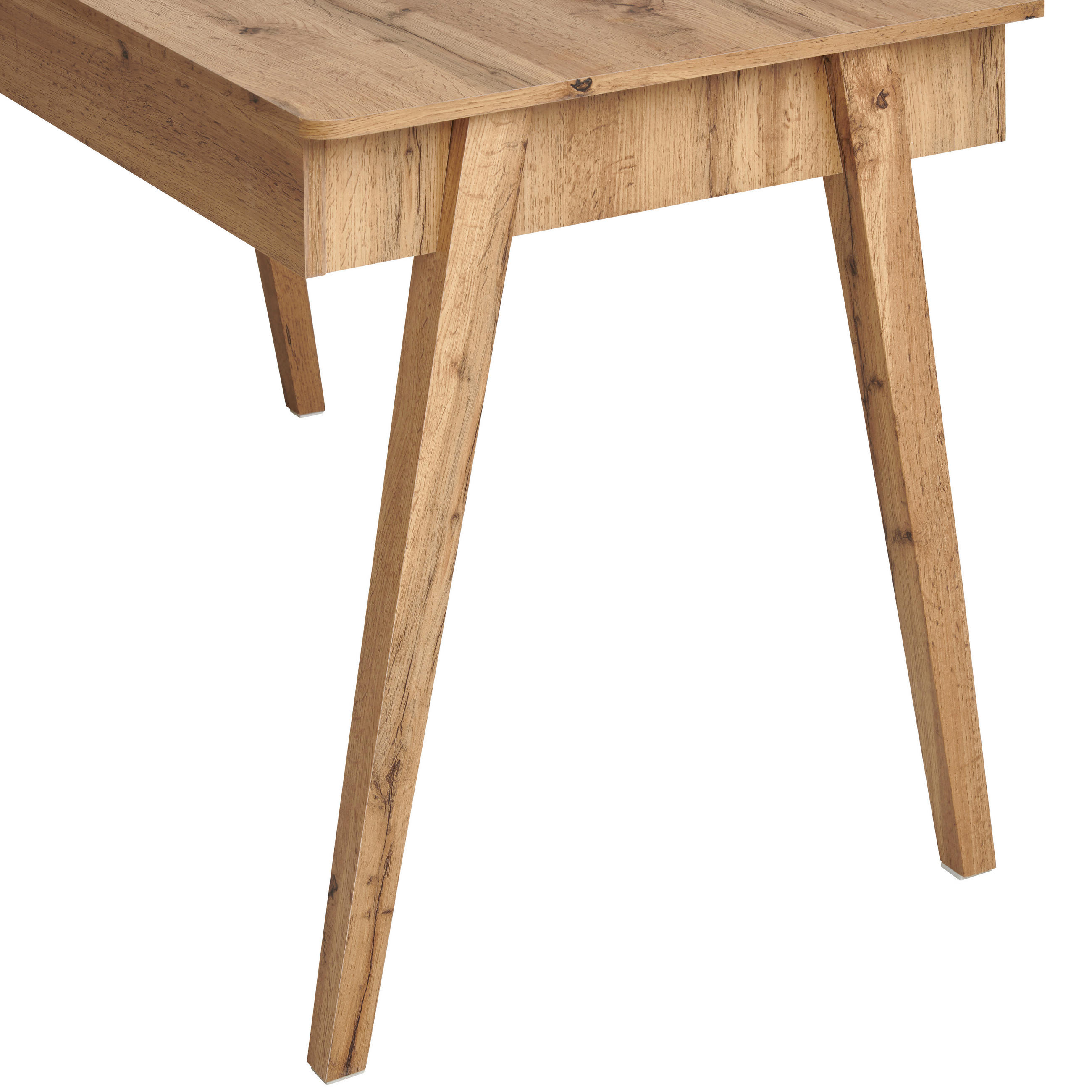 Thumbnail - Mid.you Schreibtisch, Eiche Wotan, Holzwerkstoff, 2 Schublade(n) Schubladen, rechteckig, Säule, 60x76x120 cm, Bsci, Arbe...