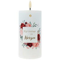 KERZE MIT LED  - Multicolor, Basics, Paraffin (7,5/7,5/18cm)