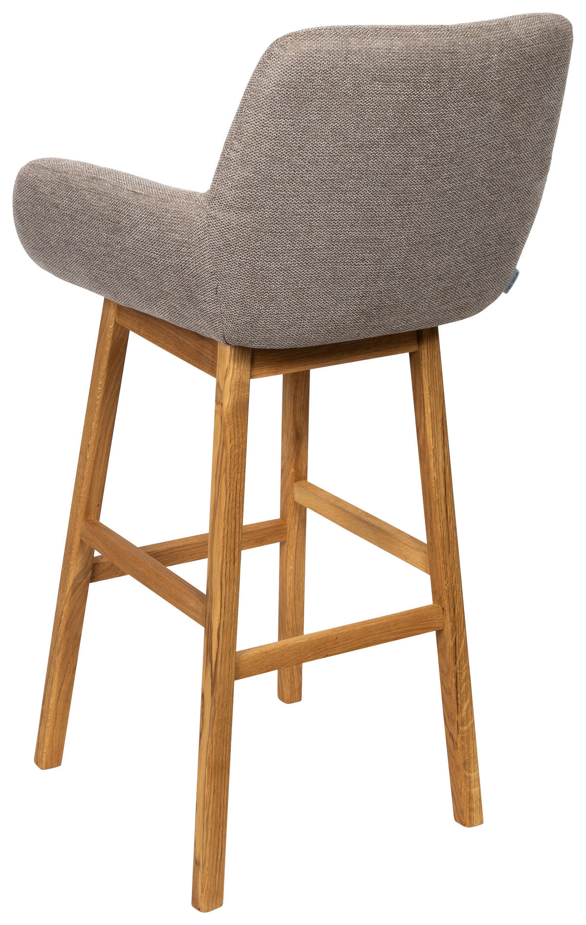 BARSKA STOLICA  sivobraon   - medeni hrast/sivobraon, Konvencionalno, drvo/tekstil (54,5/104,5/58cm) - Linea Natura