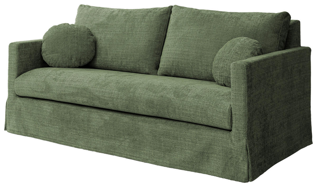 3-SITZER-BEZUG - Grün, Design, Textil (195/89/95cm) - P & B