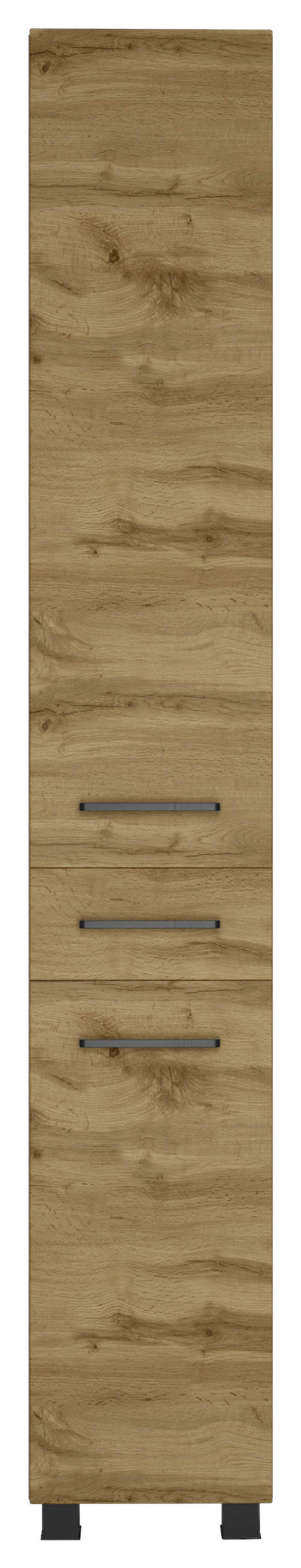 BADEZIMMER  in 90 cm  - Weiss/Eichefarben, Modern, Keramik/Holzwerkstoff (90cm) - Held
