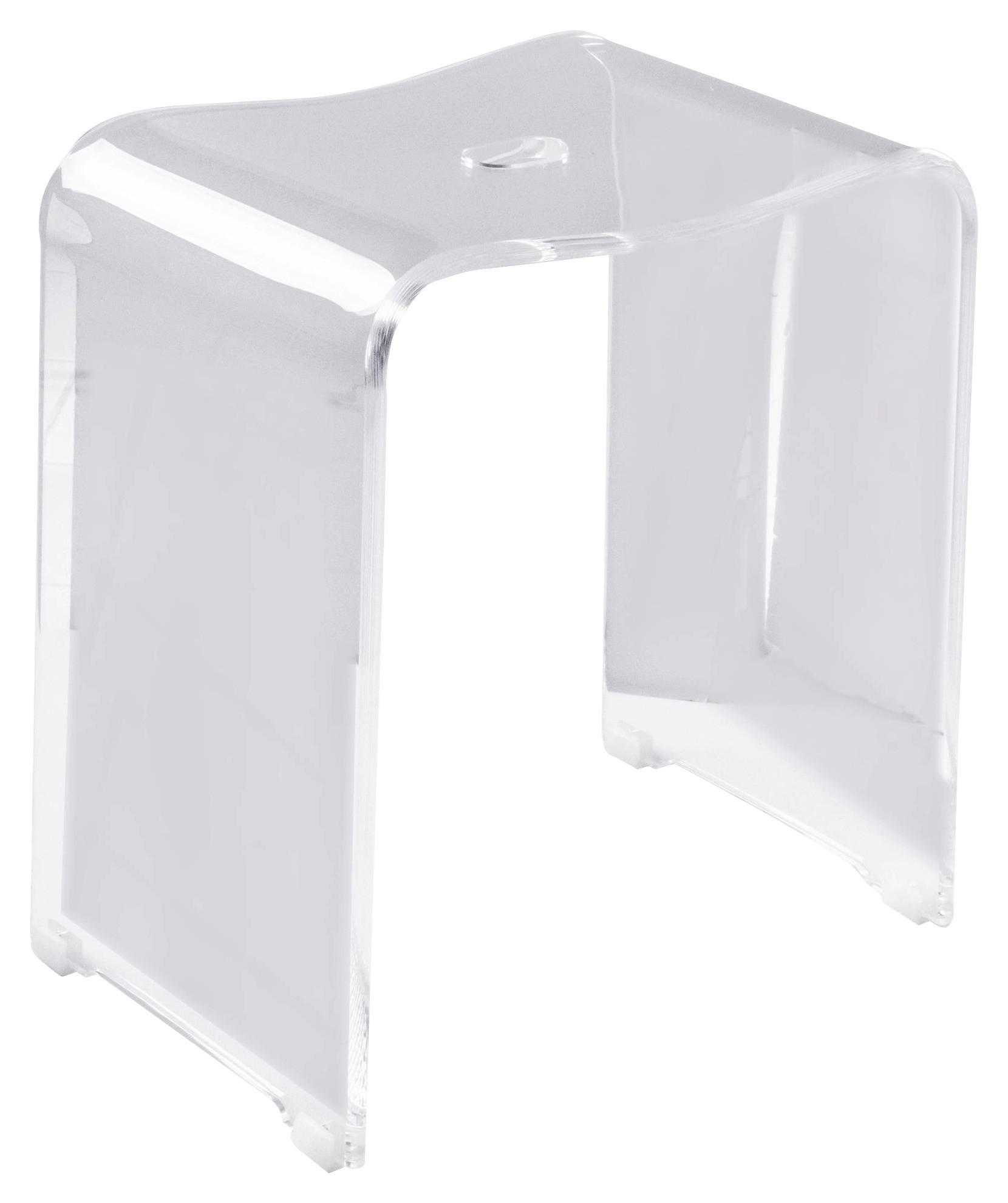 BADHOCKER Kunststoff  - Transparent, Basics, Kunststoff (40/47/27,5cm) - Sadena