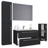 BADEZIMMER  in 147 cm  - Schwarz/Weiß, MODERN, Keramik/Holzwerkstoff (147cm) - MID.YOU