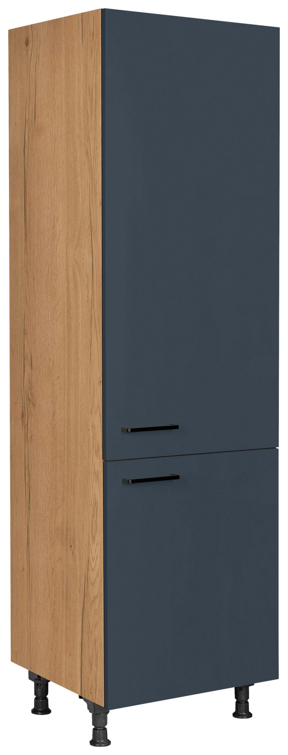 GERÄTEUMBAUSCHRANK 60/216,6/58 cm  in Blau, Eichefarben  - Blau/Eichefarben, MODERN, Holzwerkstoff/Metall (60/216,6/58cm) - Nobilia