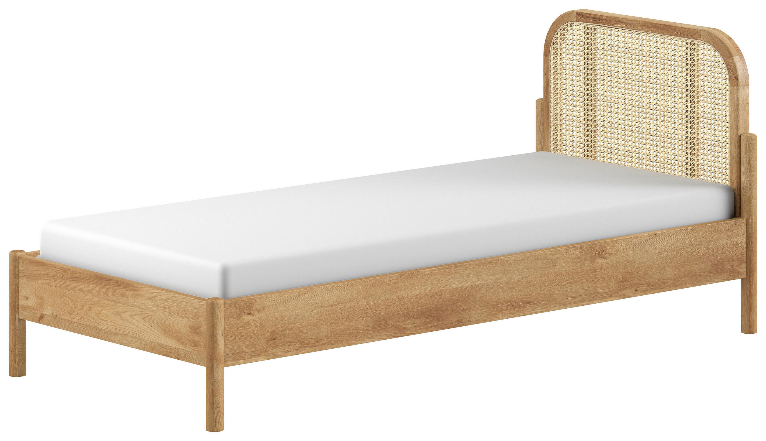 BETT 90/200 cm in Eichefarben - Eichefarben, MODERN, Holz/Holzwerkstoff (90/200cm) - MID.YOU