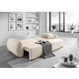 SCHLAFSOFA Flachgewebe Beige  inkl. Zierkissen, Rückenkissen, Bettkasten, Schlaffunktion, Rücken echt, Liegefläche im Originalstoff  - Beige/Schwarz, KONVENTIONELL, Kunststoff/Textil (250/74/92cm) - Carryhome