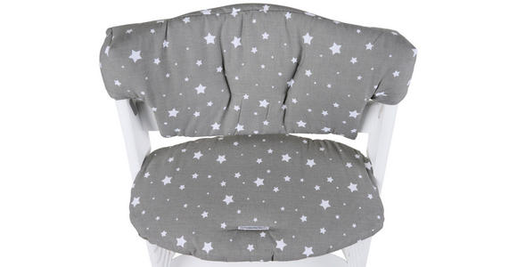 HOCHSTUHLEINLAGE Lunch - Grau, Basics, Textil (25/50cm) - My Baby Lou