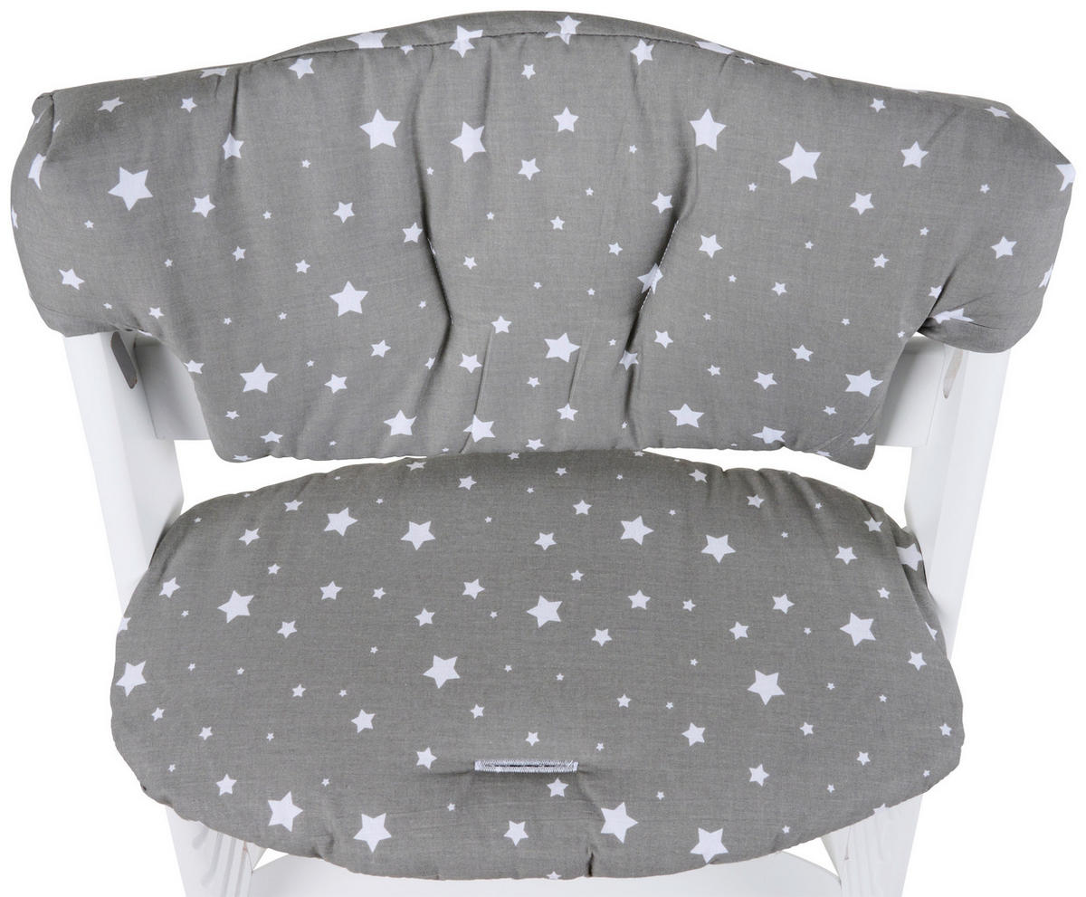 VLOŽKA DO DET. JEDÁL. STOLIČK, sivá - sivá, Basics, textil (25/50cm) - My Baby Lou