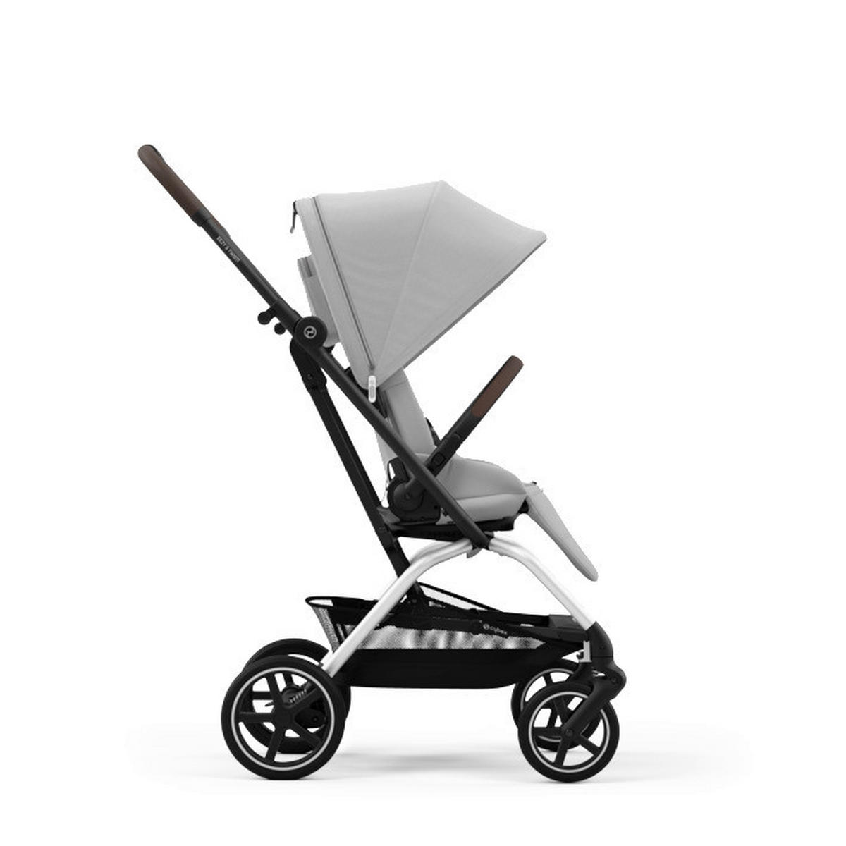 SULKY Eezy S Twist+2  - ljusgrå/silver, Basics, metall/textil (80.5/45/105cm) - Cybex