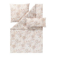 BETTWÄSCHESET 3-teilig Lotte Makosatin 200/210 cm  - Beige, Basics, Textil (200/210cm) - Estella