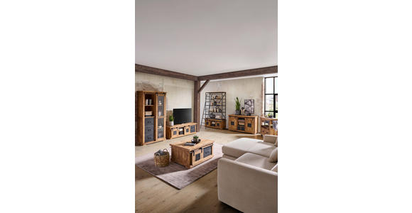 SIDEBOARD  145/85/45 cm 2 Schublade(n)  - Schwarz/Naturfarben, KONVENTIONELL, Holz/Holzwerkstoff (145/85/45cm) - Landscape