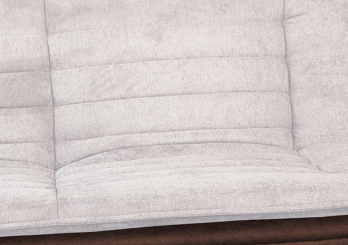 SCHLAFSOFA in Textil Taupe, Braun  - Taupe/Schwarz, Modern, Holz/Textil (194/90/100cm) - P & B
