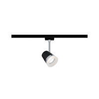 SCHIENENSYSTEM-STRAHLER - Chromfarben/Schwarz, Design, Kunststoff/Metall (18,0cm) - Paulmann