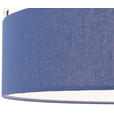 HÄNGELEUCHTE 37/120 cm  - Weiß/Dunkelblau, MODERN, Kunststoff/Textil (37/120cm) - Novel