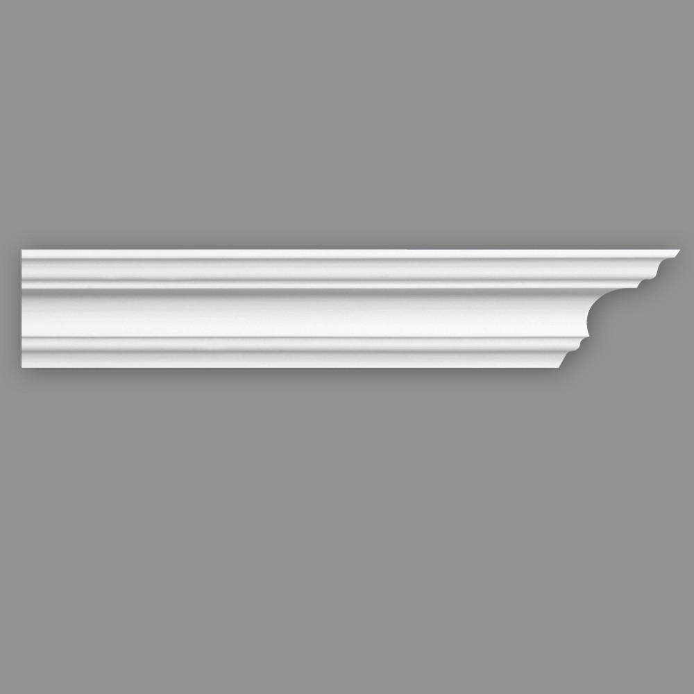 ZIERLEISTE 200/9,5/9,5 cm Weiß Kunststoff  - Weiß, Design, Kunststoff (200/9,5/9,5cm)