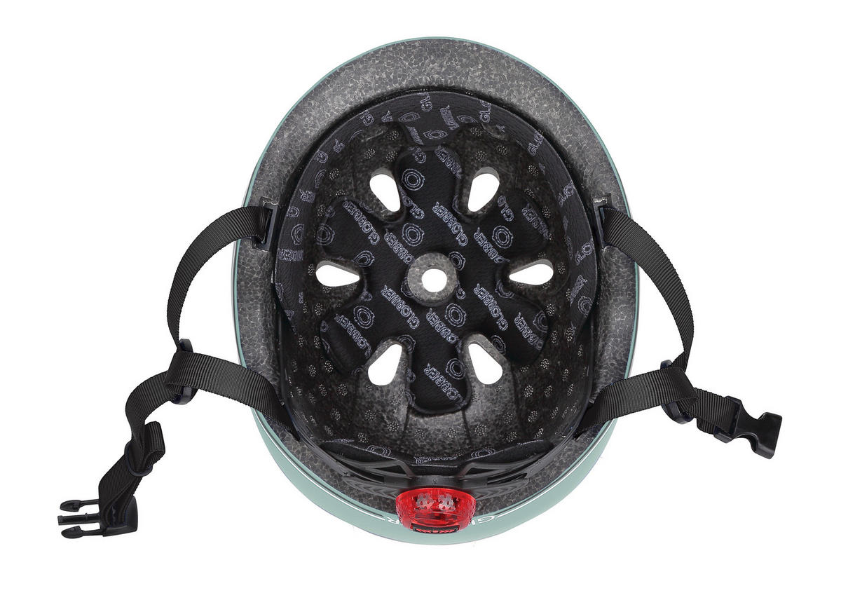 KINDERHELM HELM GO-UP LIGHTS  - Salbeigrün, Basics, Kunststoff (24/21/14,5cm) - GLOBBER