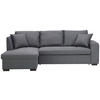 UGAONA GARNITURA siva  - siva/crna, Dizajnerski, tekstil/plastika (158/238cm) - Xora