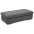 HOCKER Grau - Chromfarben/Grau, Design, Textil (138/42/67cm) - Beldomo Style