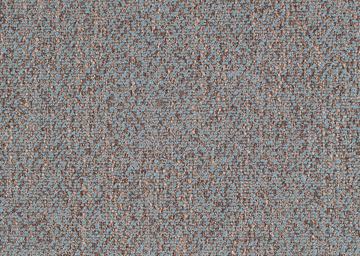 SCHLAFSOFA in Textil Blau, Braun  - Chromfarben/Blau, Konventionell, Textil/Metall (208/86/97cm) - Novel