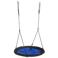 NESTSCHAUKEL  - Blau, KONVENTIONELL, Textil/Metall (98/6/98cm) - Ambia Garden