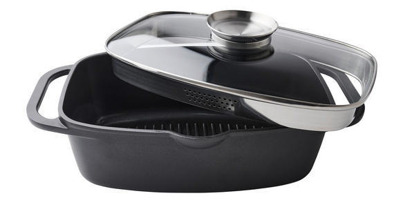 BRÄTER 6 L  - Klar/Edelstahlfarben, Basics, Glas/Metall (33/21,5/11cm) - Homeware Profession.