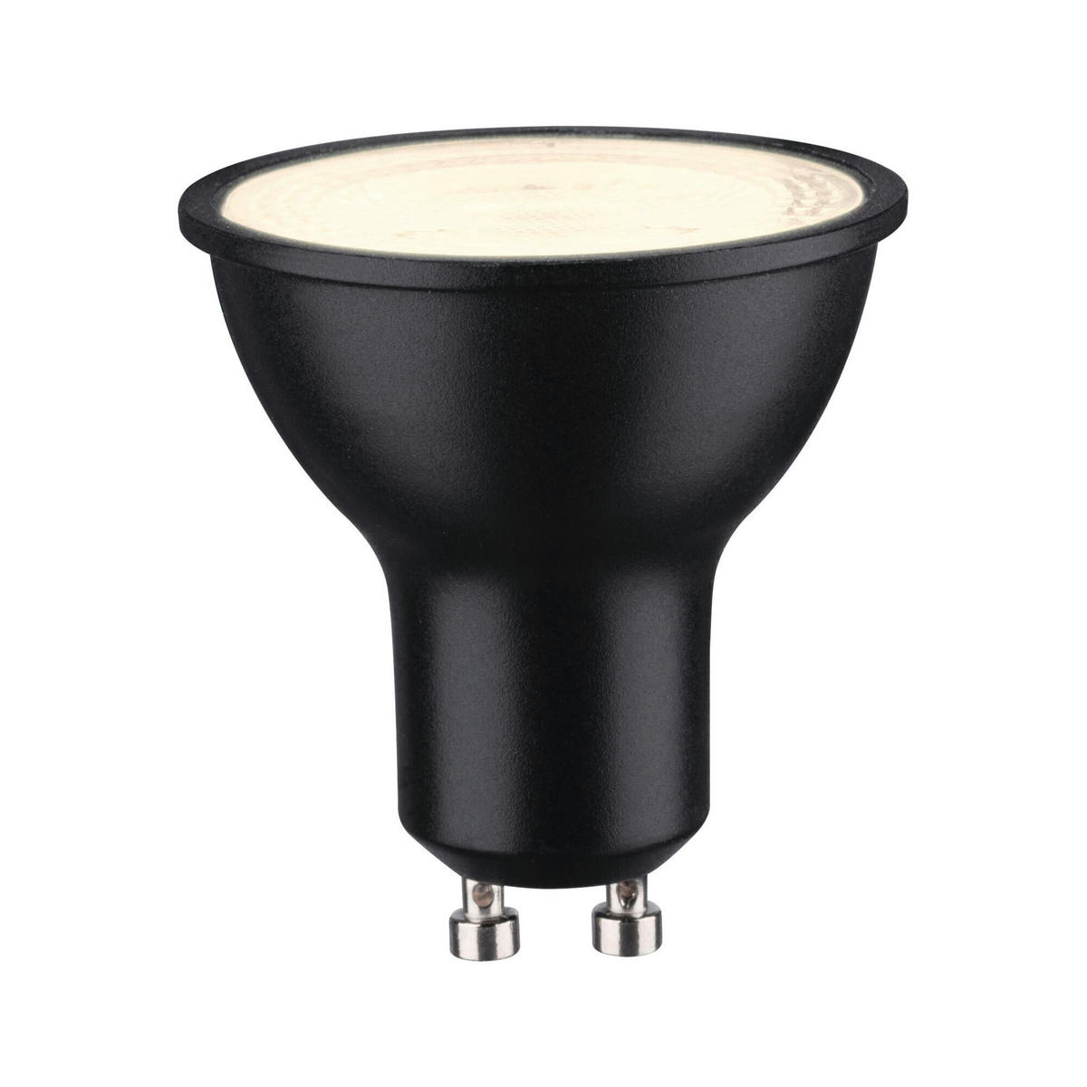 LED-LEUCHTMITTEL   GU10 8 W  - Schwarz, Basics, Kunststoff (5,0/5,4cm) - Paulmann