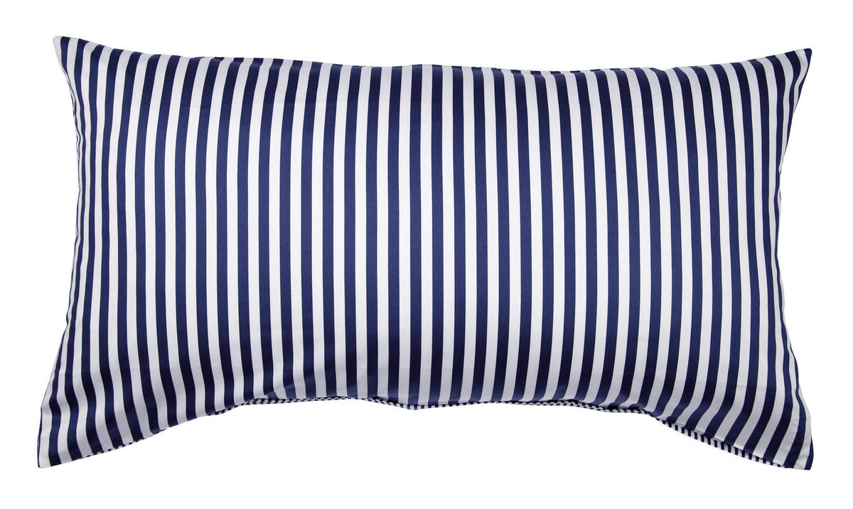 KISSENHÜLLE Giorgio 40/80 cm  - Dunkelblau/Weiß, KONVENTIONELL, Textil (40/80cm) - Janine