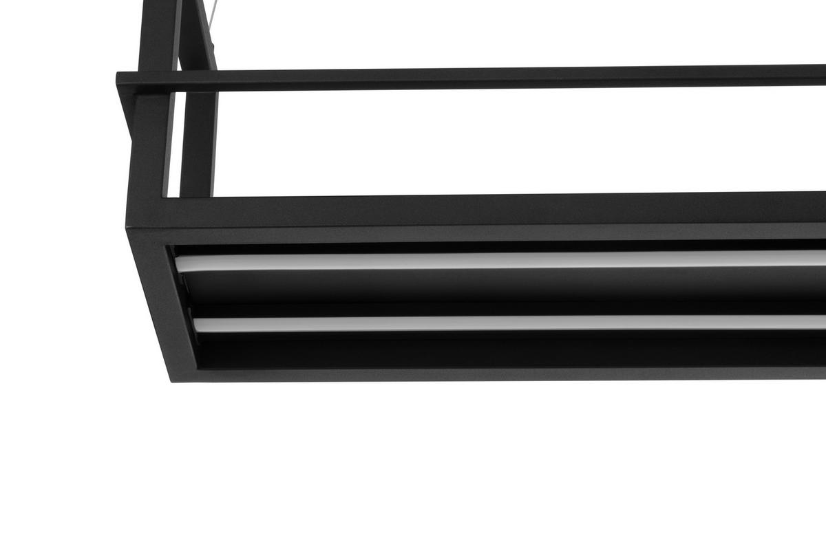 LED-HÄNGLAMPA 118/22/150 cm  - svart, Design, metall (118/22/150cm) - Novel