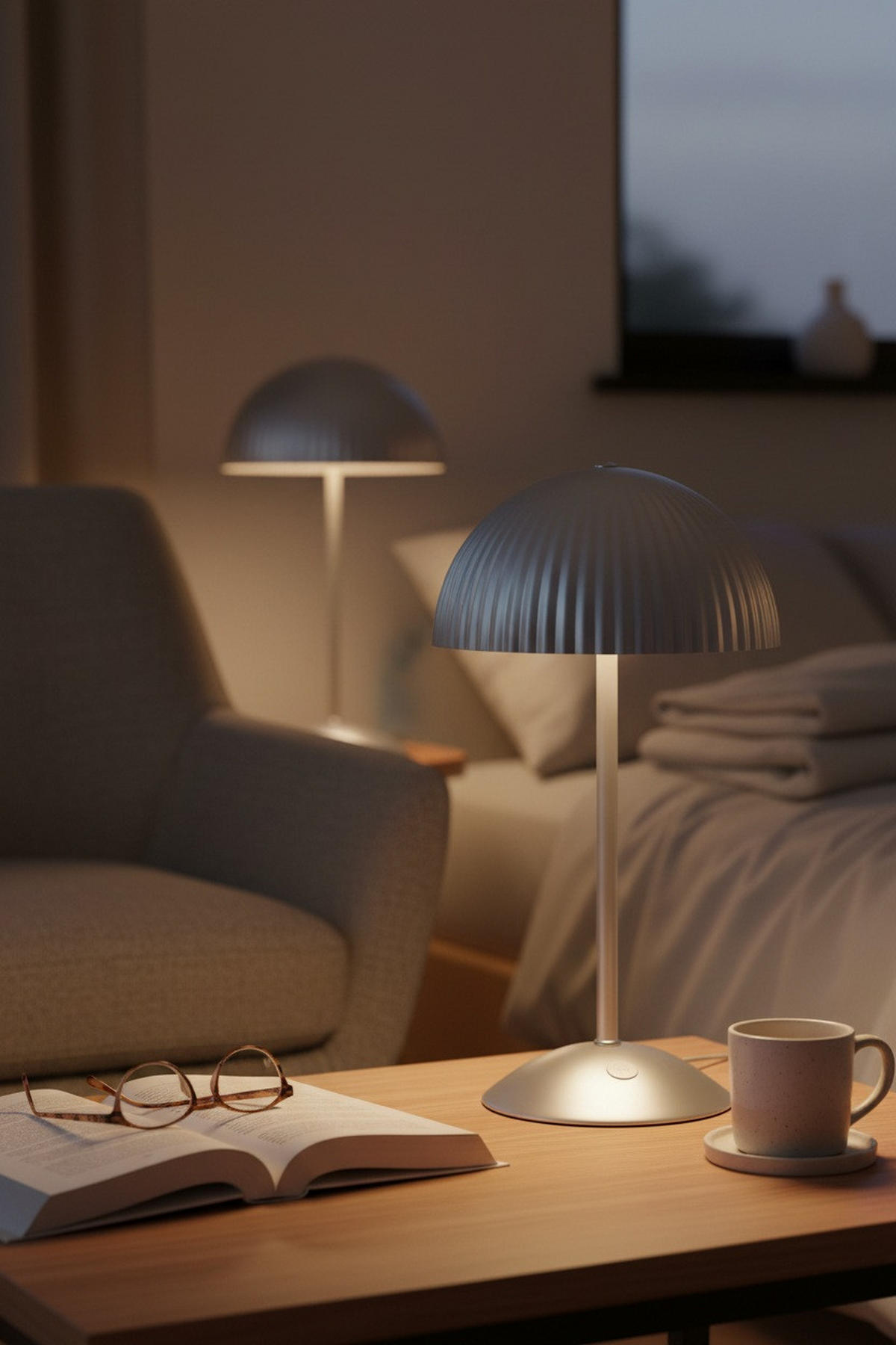 TISCHLEUCHTE Zin 18/35,5/18 cm  - Grau, Basics, Metall (18/35,5/18cm) - Markslöjd