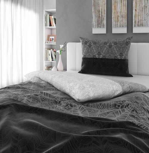 BETTWÄSCHESET Satin 160/210 cm  60 cm/80 cm  - Schwarz, Konventionell, Textil (160/210cm) - Esposa