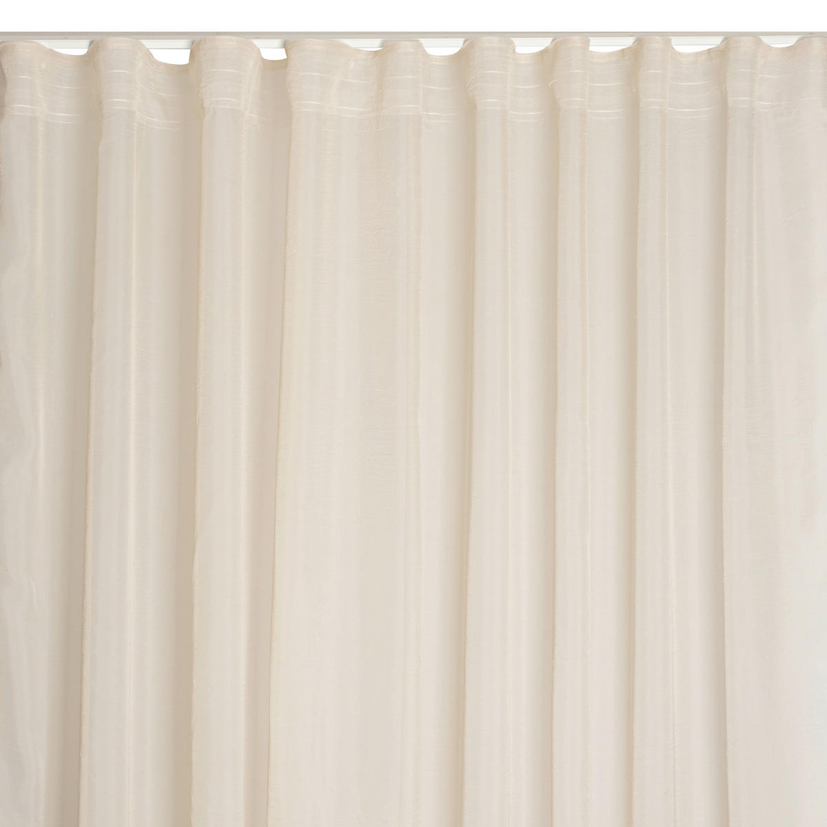 FERTIGVORHANG  transparent   280/280 cm  - Ecru, Basics, Textil (280/280cm)