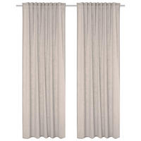 FERTIGVORHANG halbtransparent  - Taupe, Basics, Textil (140/245cm)