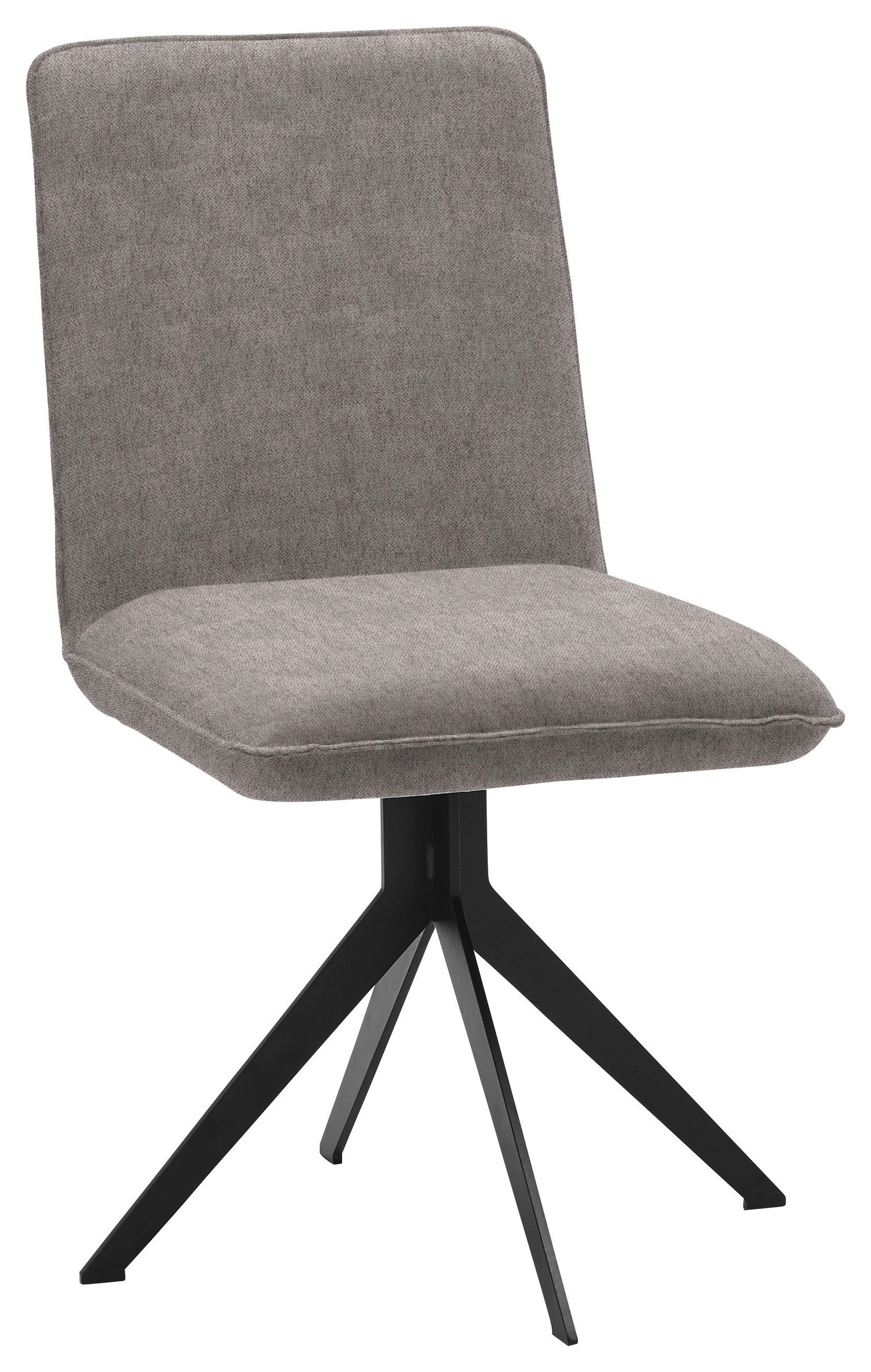 STUHL  in Stahl Webstoff Metall, Textil  - Hellbraun/Schwarz, Design, Textil/Metall (46,5/87/64cm) - Voleo