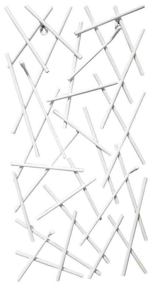 GARDEROBA ZIDNA   bijela  metal  - bijela, Design, metal (30/60/5cm)