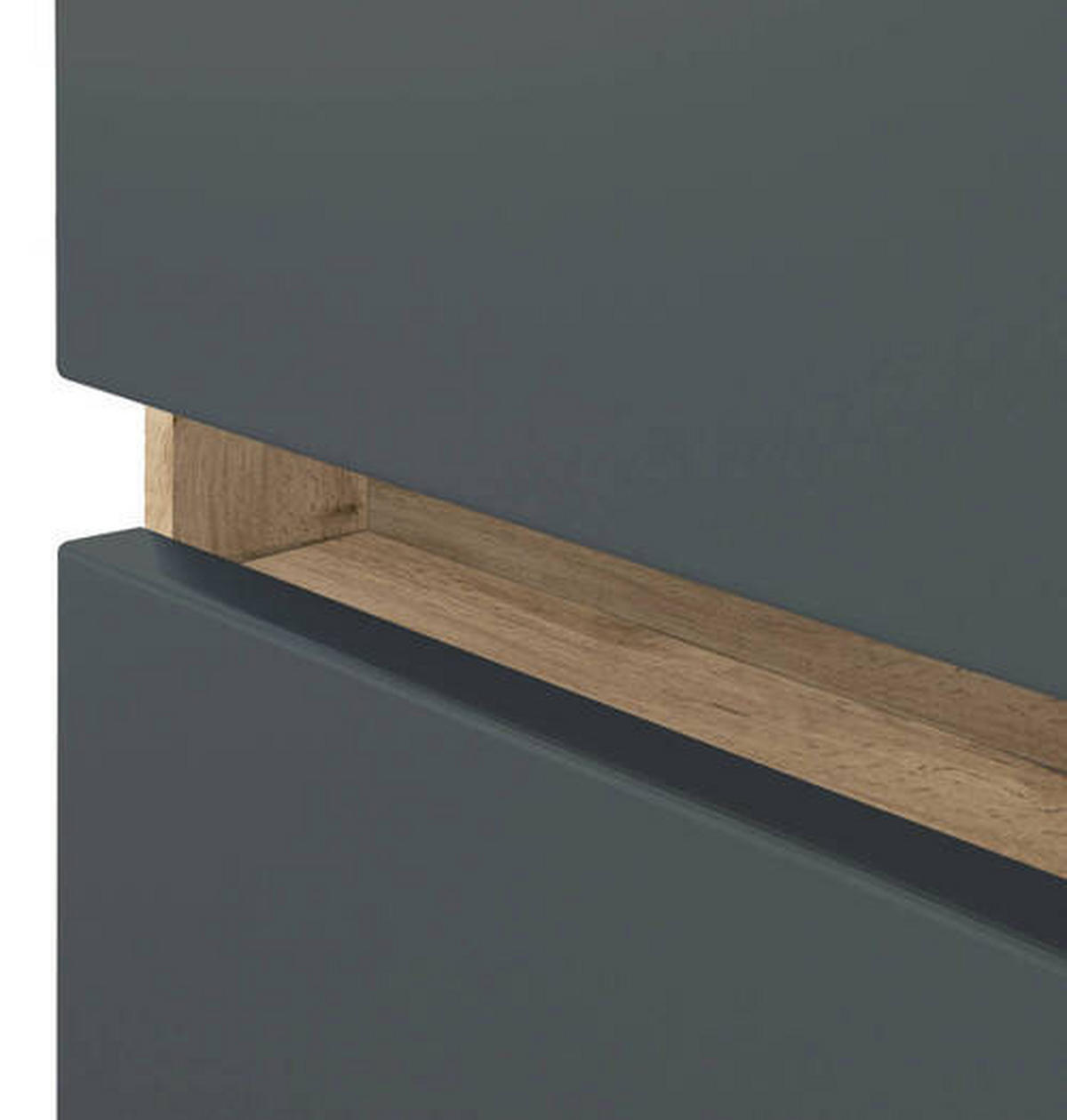 WASCHTISCHKOMBI 60 cm  - Eiche Wotan/Weiß, Design, Holzwerkstoff/Stein (60cm) - Held