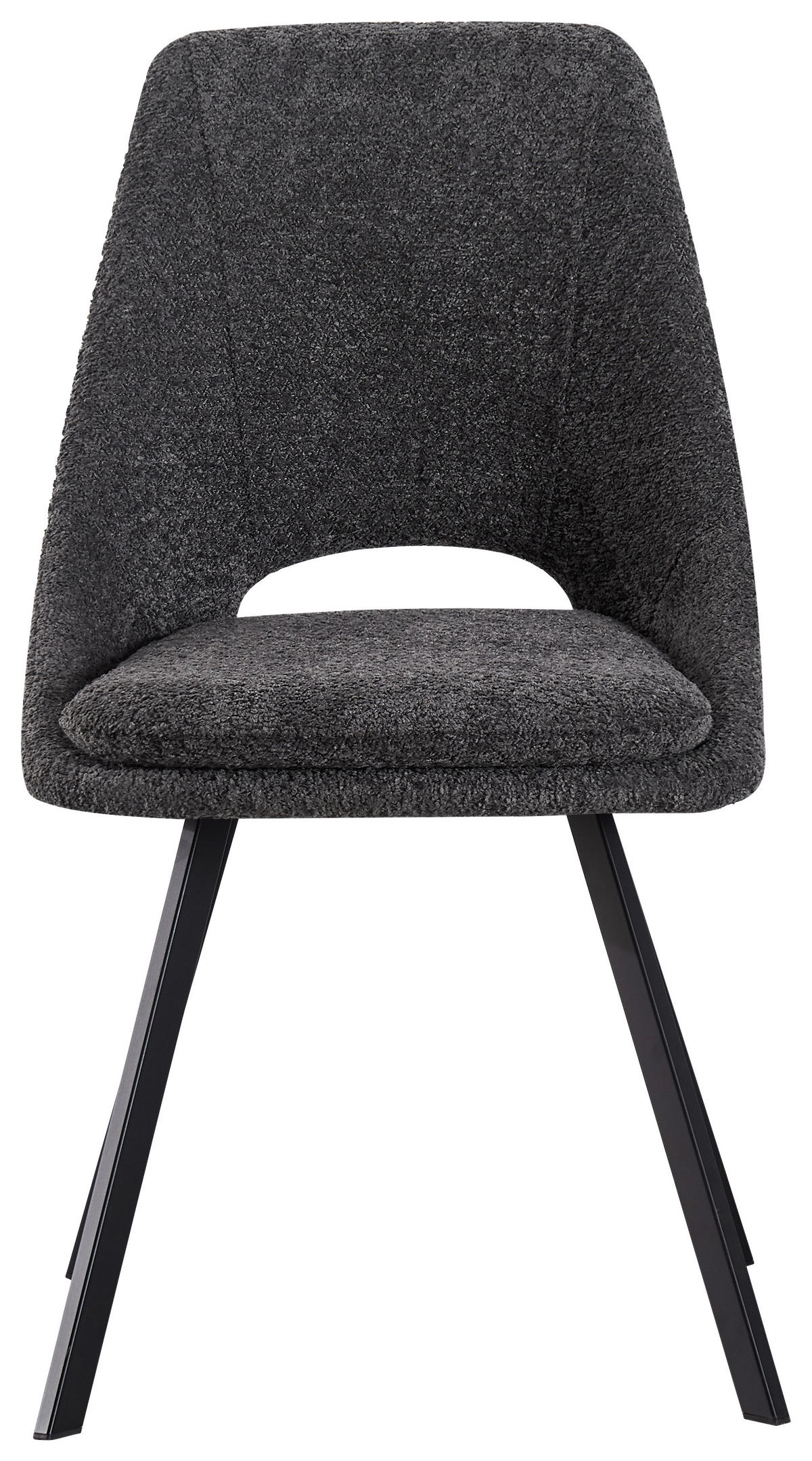 ŽIDLE, tmavě šedá - černá/tmavě šedá, Moderní, kov/dřevo (46/85,5/58cm) - MID.YOU