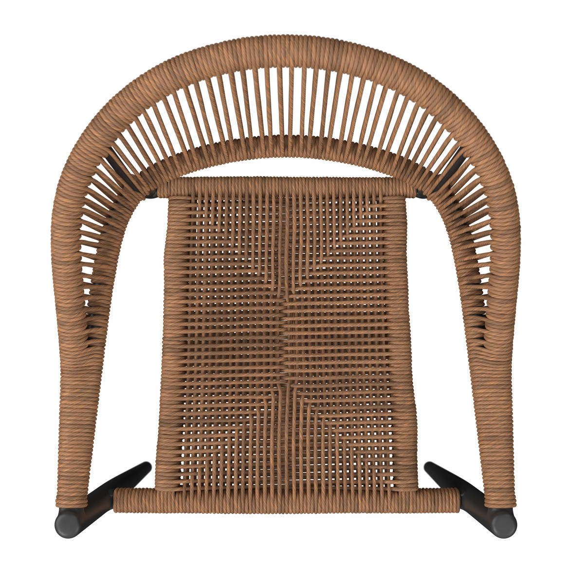 STAPELSESSEL Aluminium Anthrazit, Naturfarben  - Anthrazit/Naturfarben, KONVENTIONELL, Kunststoff/Metall (55/78/59.5cm) - Ambia Garden