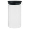 VORRATSDOSE 1,2 l  - Klar/Schwarz, Basics, Glas/Kunststoff (9,5/18cm) - Homeware Profession.