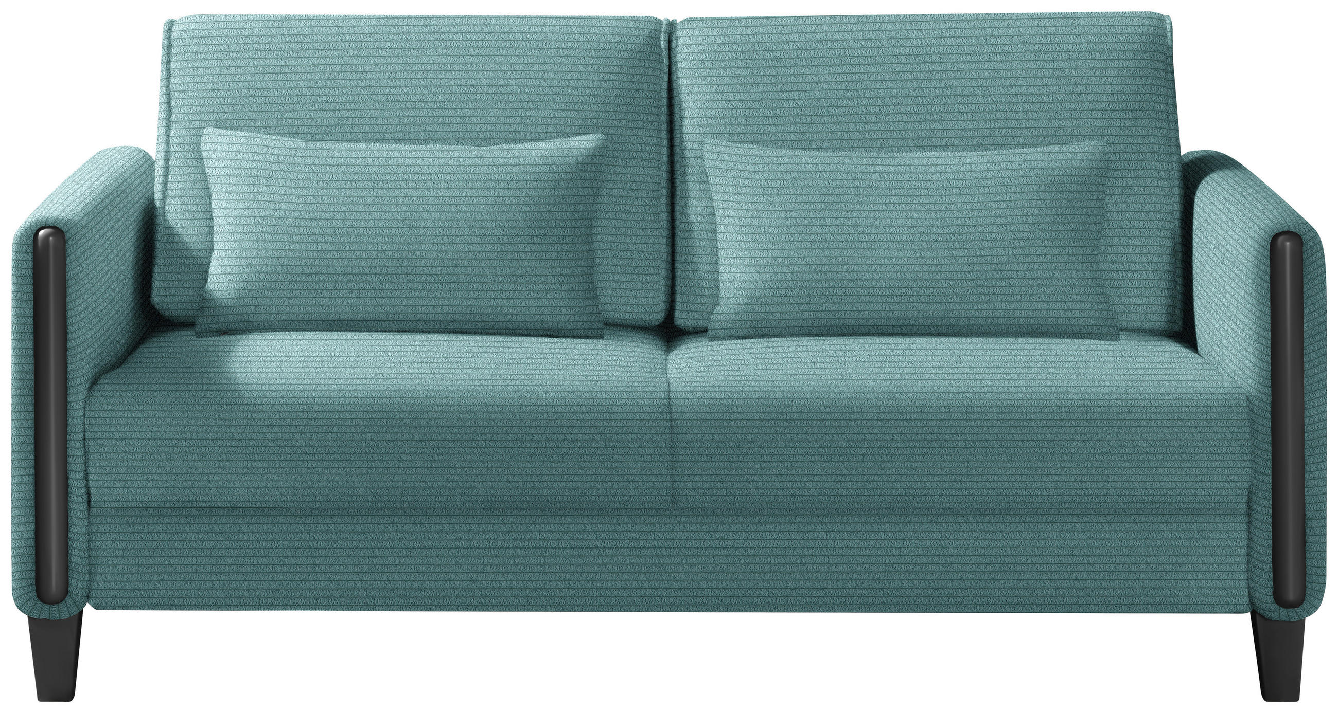 SCHLAFSOFA in Holz, Textil Blau, Schwarz  - Blau/Schwarz, Design, Holz/Textil (174/88/104cm) - Niels Andersson